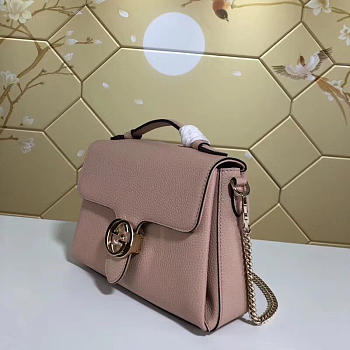 Gucci Orignial Calfskin Handbag In Pink 510320