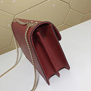 Gucci Marmont Shoulder Red Leather Cross Body Bag 510303 - 5