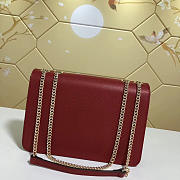 Gucci Marmont Shoulder Red Leather Cross Body Bag 510303 - 6