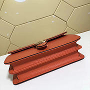 Gucci Marmont Shoulder Orange Leather Cross Body Bag 501303 - 4