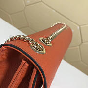 Gucci Marmont Shoulder Orange Leather Cross Body Bag 501303 - 5