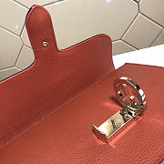 Gucci Marmont Shoulder Orange Leather Cross Body Bag 501303 - 6
