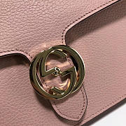 Gucci Marmont Shoulder Pink Leather Cross Body Bag 510303 - 3