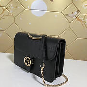 Gucci Marmont Shoulder Black Leather Cross Body Bag 510303 - 1
