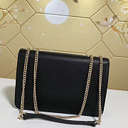 Gucci Marmont Shoulder Black Leather Cross Body Bag 510303 - 5