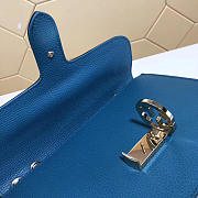 Gucci Marmont Shoulder Blue Leather Cross Body Bag 510303 - 4