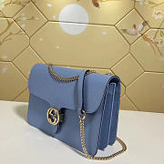 Gucci Marmont Shoulder Light Blue Leather Cross Body Bag 510303 - 1