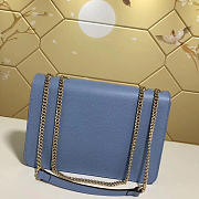 Gucci Marmont Shoulder Light Blue Leather Cross Body Bag 510303 - 4