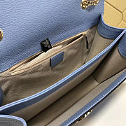 Gucci Marmont Shoulder Light Blue Leather Cross Body Bag 510303 - 3