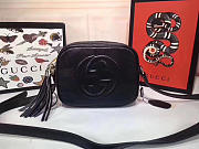 Gucci Women's Shoulder Leather Black Bags 308364 - 1