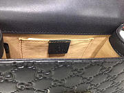 Gucci Padlock small Signature shoulder Leather bag black 409487 - 2