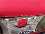 Gucci Padlock small Signature shoulder Leather bag red 409487 - 3
