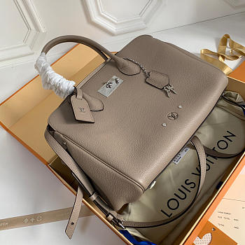 Louis Vuitton Milla Veau Cowhide leather Gray Handbag M54348