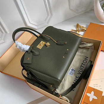 Louis Vuitton Milla Veau Cowhide leather Dark Green Handbag M54348 Bagsaa
