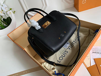 Louis Vuitton Milla Calfskin Bag Black Veau Nuage M54347 Bagsaa