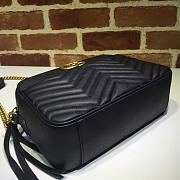 Gucci Marmont medium shoulder bag black 443499 Bagsaa - 5