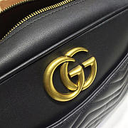 Gucci Marmont medium shoulder bag black 443499 Bagsaa - 3