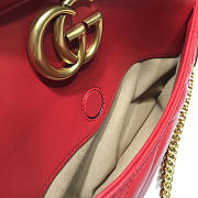 Gucci Marmont medium shoulder bag red 443499 Bagsaa - 6