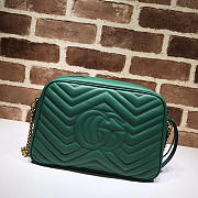 Gucci Marmont medium shoulder bag green 443499 Bagsaa - 3