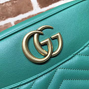 Gucci Marmont medium shoulder bag green 443499 Bagsaa - 2