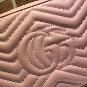 Gucci Marmont medium shoulder bag pink 443499 Bagsaa - 6