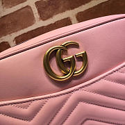 Gucci Marmont medium shoulder bag pink 443499 Bagsaa - 4