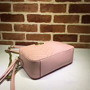 Gucci Marmont medium shoulder bag pink 443499 Bagsaa - 3