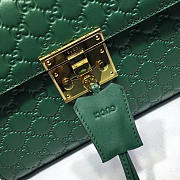 Gucci Padlock Signature top handle bag green 453188 - 3