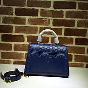 Gucci Padlock Signature Top Handle Bag blue 453188 - 5