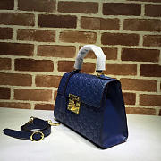 Gucci Padlock Signature Top Handle Bag blue 453188 - 4
