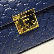 Gucci Padlock Signature Top Handle Bag blue 453188 - 2