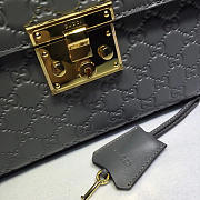 Gucci Padlock Signature Top Handle Bag gray 453188 - 5