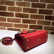 Gucci Padlock Signature Top Handle Bag Red 453188 - 6