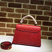 Gucci Padlock Signature Top Handle Bag Red 453188 - 4