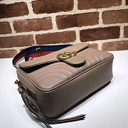 Gucci Marmont leather shoulder bag pink 498100 Bagsaa - 4