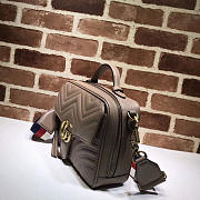 Gucci Marmont leather shoulder bag pink 498100 Bagsaa - 2