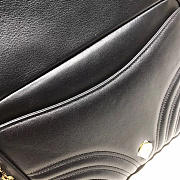 Gucci Marmont leather shoulder bag black 498100 Bagsaa - 4