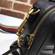 Gucci Marmont leather shoulder bag black 498100 Bagsaa - 3
