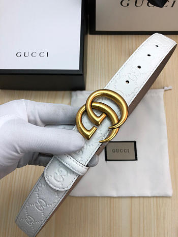 Gucci Belt White
