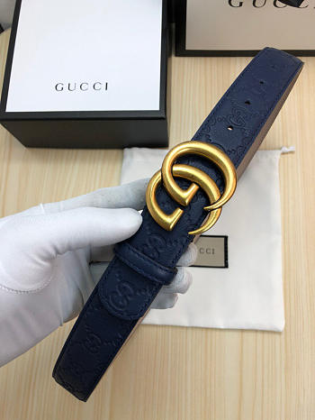 Gucci Belt Navy Blue