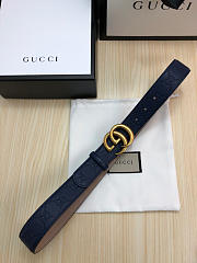 Gucci Belt Navy Blue - 2