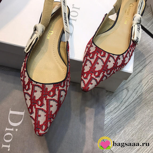 Dior Red Flat shoes - 1