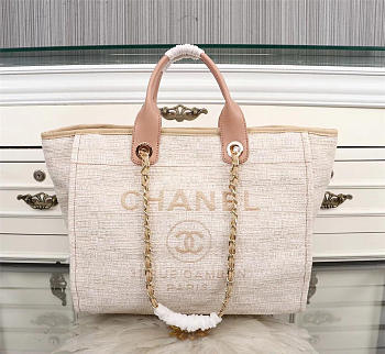 Chanel Large canvas beach bag