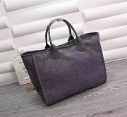 Chanel Canvas Large Deauville Tote Bag Gray A66942 - 2