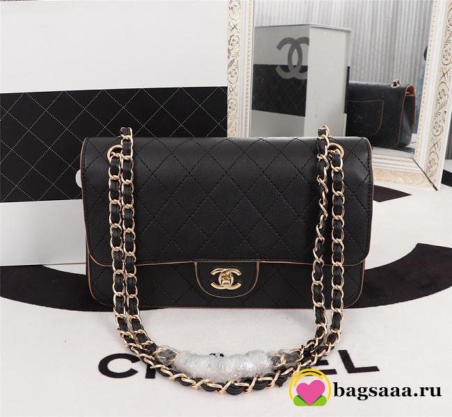 Chanel Flap Shoulder Bag Calfskin Leather 8925 - 1