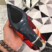 Fendi Slingbacks Red Mid Heel Shoes 5cm - 4