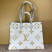 Louis Vuitton Monogram Women Onthego Handbag Green and White M44570 - 5