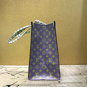 Louis Vuitton Monogram Women Onthego Handbag Green and Purple M44570 - 6