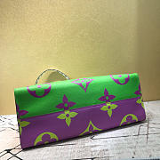 Louis Vuitton Monogram Women Onthego Handbag Green and Purple M44570 - 3