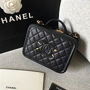 Chanel Medium Caviar Vanity Bag Black - 5